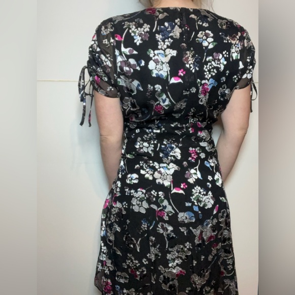 Parker Valentine’s Day Romantic Velvet Burnout Floral Midi Dress NWT - Picture 3 of 10